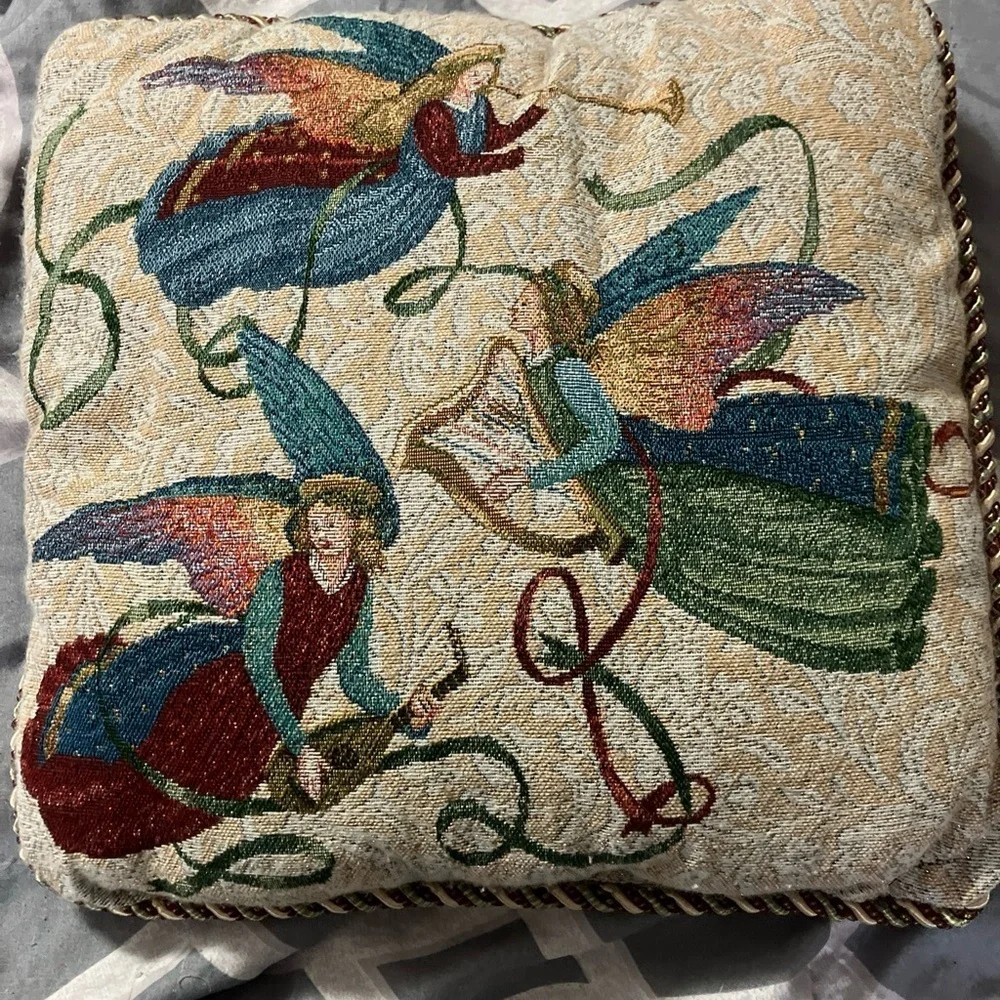 Angel Tapestry Decorative Pillow
